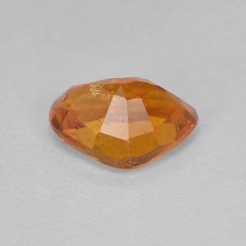 Clinohumite naturale arancione da 1,59 ct, taglio a pera, VS-SI