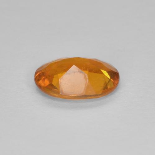 Clinohumite naturale arancione da 0,94 ct, taglio ovale, SI