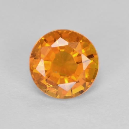 Clinoumite Arancio Medio naturale da 0.91 ct, Taglio rotondo, SI