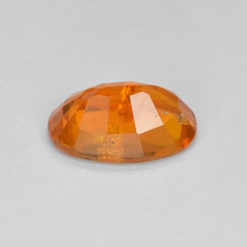 Clinohumite naturale arancione da 1,19 ct, taglio ovale, SI-I1