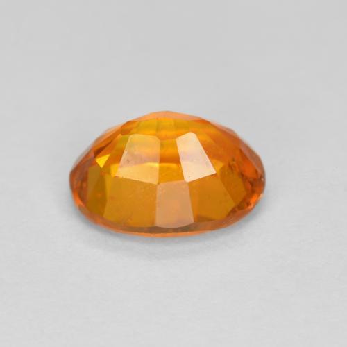 Clinohumite naturale arancione da 1,38 ct, taglio ovale, VS-SI