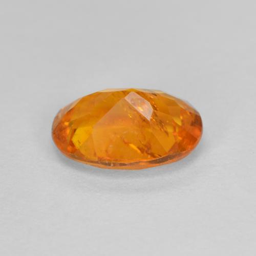 Clinohumite naturale arancione da 1,26 ct, taglio ovale, SI-I1