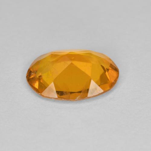 Clinohumite naturale arancione da 1,33 ct, taglio ovale, SI