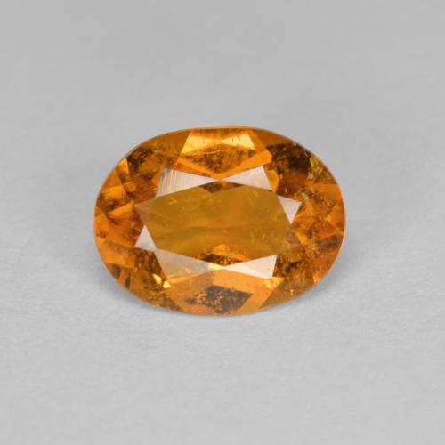 Clinoumite Arancio Medio naturale da 1.21 ct, Taglio ovale, SI