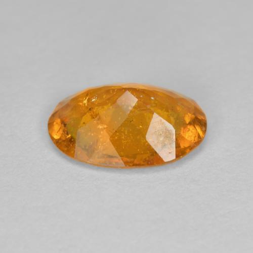 Clinohumite naturale arancione da 1,43 ct, taglio ovale, SI
