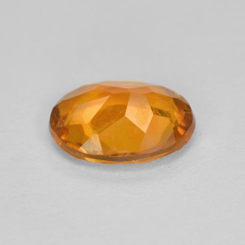 Clinohumite naturale arancione da 1,34 ct, taglio ovale, SI