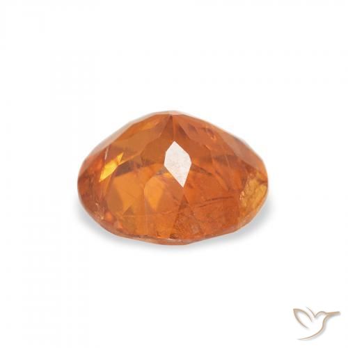 Clinoumite Arancione brillante naturale da 1.62 ct, Rotondo, SI-I1