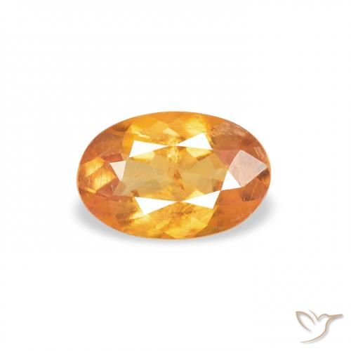 0.39ct Naturale Medium Light-Orange Clinoumite, Ovale, SI