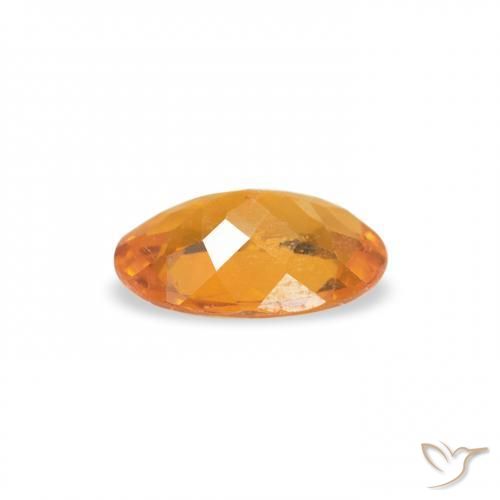 Clinoumite Medium Light-Orange naturale da 0.39 ct, Ovale, SI