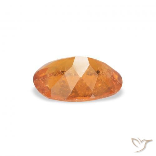 Clinoumite Arancione brillante naturale da 1.24 ct, Ovale, SI
