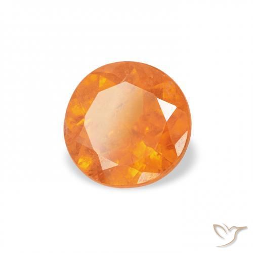 Clinoumite Arancione rossastra naturale da 0.61 ct, Rotondo, SI