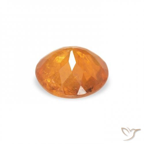 Clinoumite Arancione rossastra naturale da 0.61 ct, Rotondo, SI