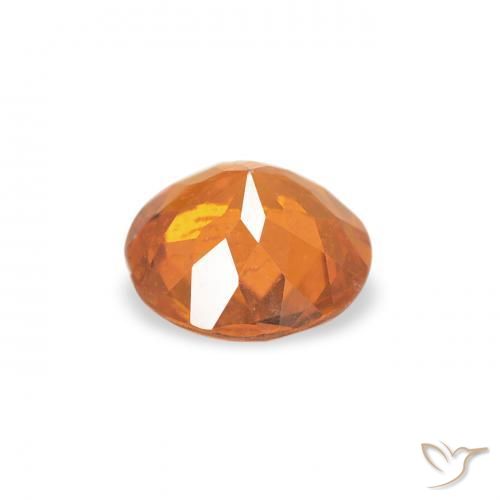 Clinoumite Arancione rossastra naturale da 0.43 ct, Rotondo, SI