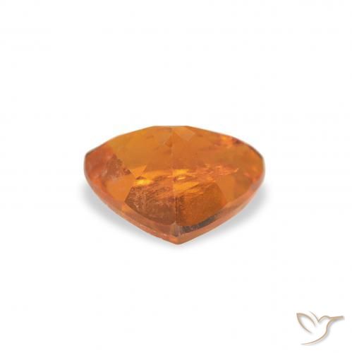 Clinoumite Arancio Medio naturale da 0.91 ct, Taglio trillion, SI