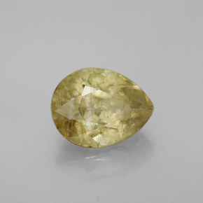 Diasporo cangiante naturale  da 3,69 ct, taglio a pera, SI