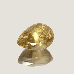 Diasporo cangiante naturale  da 4,37 ct, taglio a pera, SI