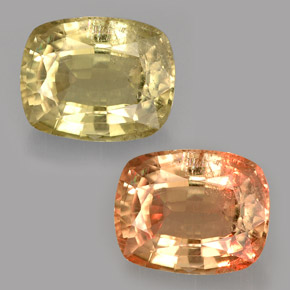 Diasporo cangiante naturale  da 3,74 ct, taglio a cuscino, SI
