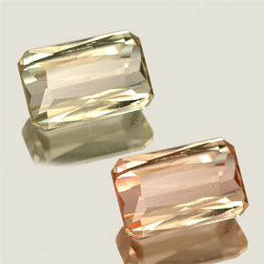 Diasporo cangiante naturale  da 0,95 ct, taglio smeraldo, VVS-VS