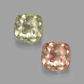 Diasporo cangiante naturale  da 2,85 ct, taglio a cuscino, SI