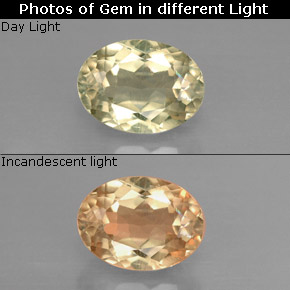 Diaspro cangiante Verde / Rosa naturale da 1.56 ct, Taglio ovale, VS