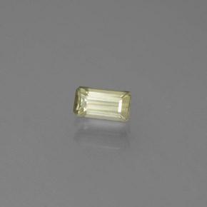 Diasporo cangiante naturale  da 0,50 ct, taglio smeraldo, VS