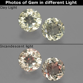 Gemme di Diaspro cangiante Verde / Rosa naturale da  ct, Taglio rotondo, VS