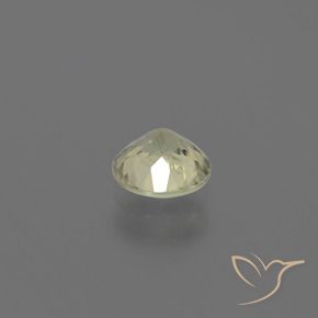 Diaspro cangiante Giallo molto pallido naturale da 0.73 ct, Taglio rotondo, VS
