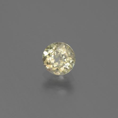 Diaspro cangiante Giallo molto chiaro naturale da 0.63 ct, Taglio rotondo, VS-SI