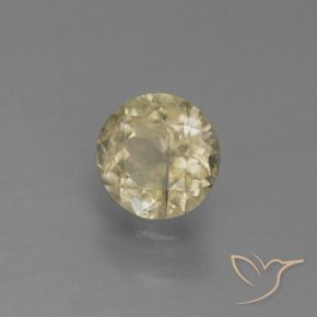 Diaspro cangiante Giallo caldo naturale da 0.63 ct, Rotondo, VS-SI