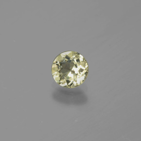 Diaspro cangiante Giallo pallido naturale da 0.65 ct, Taglio rotondo, VS