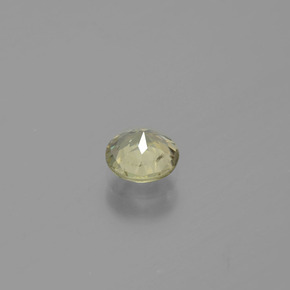 Diaspro cangiante Giallo pallido naturale da 0.65 ct, Taglio rotondo, VS
