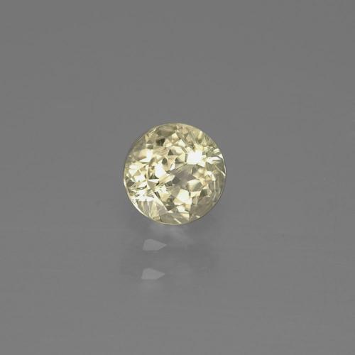 Diasporo cangiante naturale giallo da 0,58 ct, taglio rotondo, VS-SI