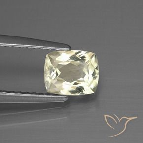 Diaspro cangiante Giallo chiaro naturale da 0.91 ct, Cuscino, VS