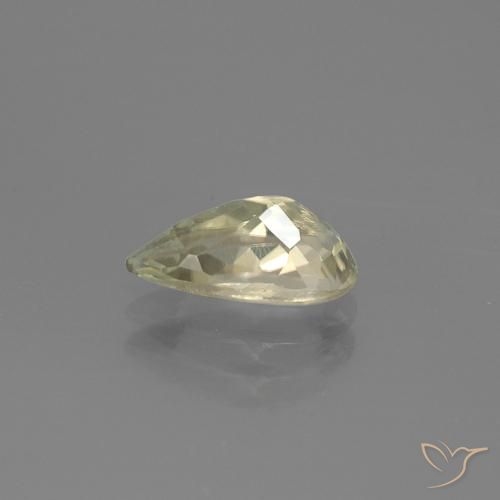 Diaspro cangiante Giallo Beige naturale da 1.06 ct, Forma a pera, VS