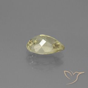Diaspro cangiante Giallo molto chiaro naturale da 1.22 ct, Forma a pera, VS-SI