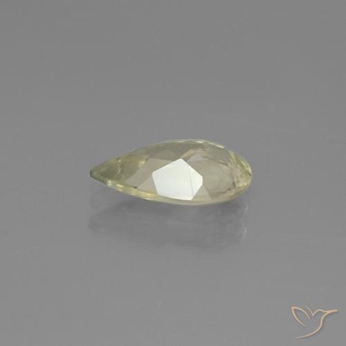 Diaspro cangiante Giallo molto chiaro naturale da 1.23 ct, Forma a pera, SI