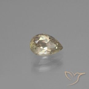 Diasporo cangiante naturale giallo da 1,19 ct, taglio a pera, VS-SI