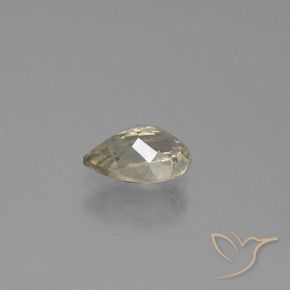 Diasporo cangiante naturale giallo da 1,19 ct, taglio a pera, VS-SI