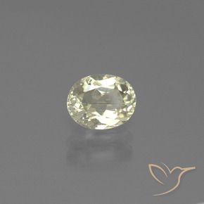Diaspro cangiante Giallo chiaro naturale da 1.06 ct, Ovale, VS
