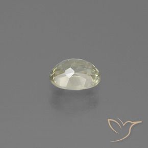 Diaspro cangiante Giallo chiaro naturale da 1.06 ct, Ovale, VS