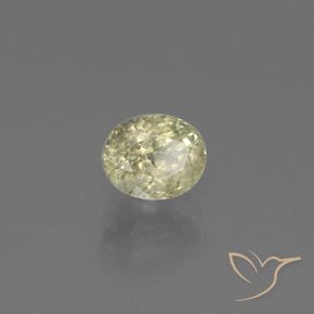 Diaspro cangiante Giallo verde naturale da 1.20 ct, Ovale, SI