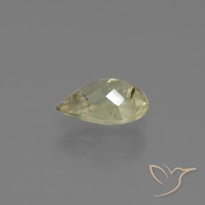Diaspro cangiante Giallo chiaro naturale da 1.32 ct, Forma a pera, SI