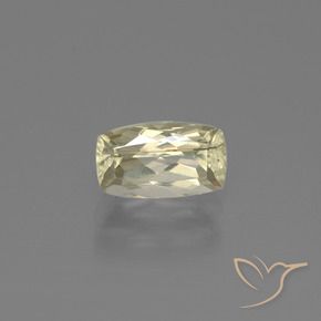Diaspro cangiante Giallo molto pallido naturale da 1.28 ct, Cuscino, VS-SI