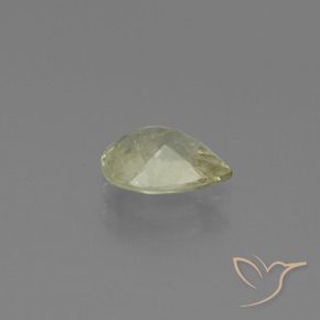 Diaspro cangiante Giallo chiaro naturale da 1.25 ct, Forma a pera, SI