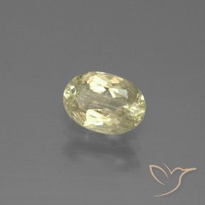 Diaspro cangiante Giallo Beige naturale da 0.98 ct, Ovale, SI