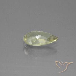 Diaspro cangiante Giallo chiaro naturale da 0.98 ct, Forma a pera, VS-SI