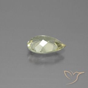 Diaspro cangiante Giallo chiaro naturale da 0.94 ct, Forma a pera, VS