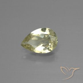 Diaspro cangiante Giallo chiaro naturale da 0.92 ct, Forma a pera, VS