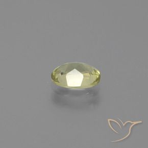 Diaspro cangiante Giallo chiaro naturale da 0.66 ct, Ovale, VS
