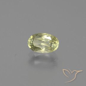 Diaspro cangiante Giallo verde naturale da 0.79 ct, Ovale, VS
